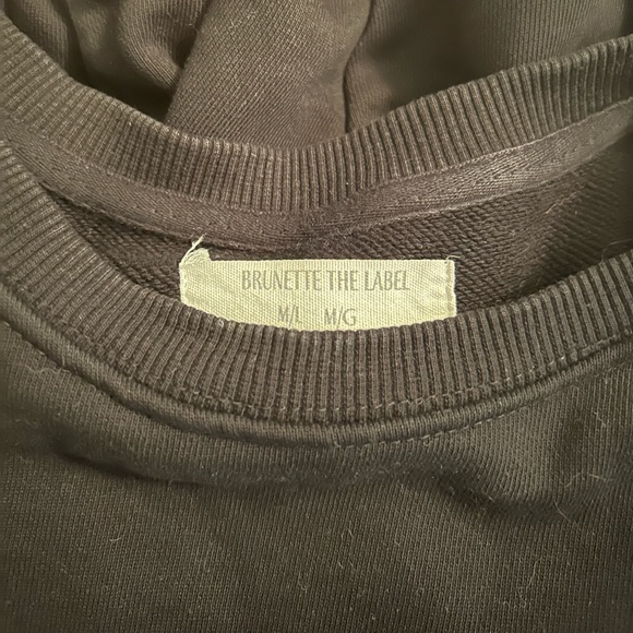 Brunette the Label Black Crewneck - Picture 4 of 4